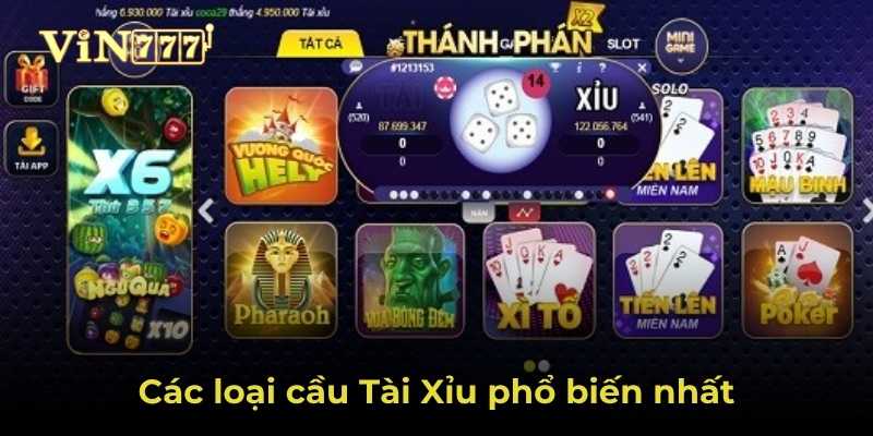 Khám phá các kiểu cầu tài xỉu online Vin777